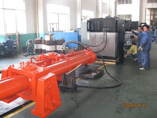 Horizontal Miter Gate Welded Multistage Hydraulic Cylinder Flat Type 0.2Mpa - 1.0Mpa